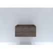 HR badmeubelen matrix meuble sous lavabo 80 cm 1 tiroir poignée barre en couleur espresso SW530200