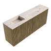 Mondiaz JOYA-DLUX 100cm meuble de toilette - couleur Dusk - Vasque FAYE position Gauche 1 trou de robinet couleur Nata. SW1426272