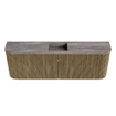 Mondiaz JOYA-DLUX 123.2cm toiletmeubel - ronding links en rechts kleur Dusk - Wastafel FAYE positie Midden Zonder kraangat kleur Oza. SW1426030
