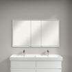 Villeroy & Boch My view armoire de toilette encastrée - 130x75cm - 3 portes 3 prise de courant LED SW641678
