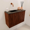 Mondiaz JOYA-DLUX 60cm meuble de toilette - couleur Ruby - Vasque FAYE position Gauche Sans trou de robinet couleur Lava. SW1423605