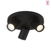 Bellezza Bagno Plafond/wandlamp - LED - mat zwart ronde plaat SW970063