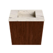 Mondiaz JOYA-DLUX 40cm toiletmeubel - kleur Ruby - Wastafel FAYE positie Midden Zonder kraangat kleur Nata. SW1425412