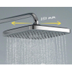 Grohe Vitalio Comfort 250 douchesysteem thermostatisch hoofddouche 1 straalsoort en handd. 2 straalsoorten chroom TWEEDEKANS OUT13616