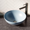 BRAUER Bowl vasque - 40x40cm - rond - céramique - bleu pastel mat SW346803