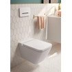 Villeroy & Boch Finion Abattant WC avec couvercle frein de chute et déclipsable ceramic+ blanc SW106542
