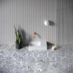Clou Vale Fontein - 38x19x7cm - voorbewerkt kraangat rechts - mat wit SW636631