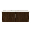 Mondiaz JOYA-DLUX Meuble de salle de bains 100cm - couleur Walnut - Vasque FAYE position Gauche 1 trou de robinet couleur Frappe SW1422310
