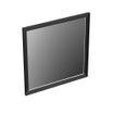 Forzalaqua Reno 2.0 miroir 80x80cm Carré sans éclairage avec cadre Chêne massif Black oiled SW492696