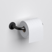 Clou Kaldur toiletrolhouder L-vorm zonder klep mat zwart SW917294