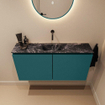 MONDIAZ TURE-DLUX Meuble toilette - 100cm - Smag - EDEN - vasque Lava - position centrale - sans trou de robinet SW1104041