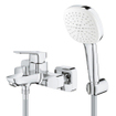 Grohe Cubeo Badmengkraan - met omstel - handdouche - doucheslang - chroom SW1185551