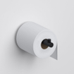 Clou Kaldur toiletrolhouder recht zonder klep mat zwart SW917304