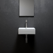 Clou Flush 1 lave-mains - 28x27x9cm - avec trou de robinet - avec bonde de vidage - céramique Blanc SW9324