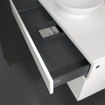 Villeroy & Boch Legato meuble sous lavabo avec 2 tiroirs pour lavabo à poser milieu 100x50x55cm blanc mat 0124642