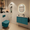 MONDIAZ TURE-DLUX Meuble toilette - 80cm - Smag - EDEN - vasque Opalo - position centrale - 1 trou de robinet SW1104535