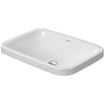 Duravit DuraStyle lavabo encastré sans trop-plein sans trou de robinetterie 60x43cm blanc SW54135