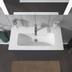 Duravit Me by starck lavabo 83x40cm 1 trou de robinet trop-plein blanc SW227685