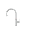Quooker BE Flex Round Robinet d'eau bouillante - bec pivotant & extractible - Combi incl. réservoir Cube - Eau chaude / bouillante / pétillante / filtrée - chrome SW1419616