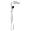 GROHE Vitalio Comfort 250 QuickFix Regendoucheset - hoofddouche - 25cm - vierkante handdouche - 2 straalsoorten - chroom SW1028266