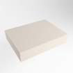 Mondiaz TOP 46 Plan sous vasque - 40x41x12cm - compatible comme plan de meuble - solid surface - Linen SW1024795