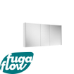 FugaFlow Eccelente Arredo spiegel badkamer spiegelkast - 120x63x16cm - inclusief zijpanelen - mat wit - SW1125326