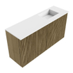 Mondiaz JOYA 80cm toiletmeubel - kleur Dusk - Wastafel FAYE positie Rechts Zonder kraangat kleur Talc. SW1421573