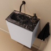 MONDIAZ TURE-DLUX Meuble de toilettes 40cm Cale. EDEN lavabo Lava position gauche. Sans trou de robinet. SW1103736