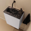 MONDIAZ TURE-DLUX Meuble toilette - 40cm - Cale - EDEN - vasque Lava - position gauche - sans trou de robinet SW1103736