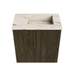 Mondiaz JOYA-DLUX Meuble de toilette 40cm - couleur Shadow - Vasque FAYE position Droite 1 trou de robinet couleur Nata SW1424936
