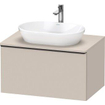 Duravit D-neo Meuble sous vasque 80x55x45.9cm 1 tiroir Taupe mat SW641383