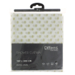 Differnz Rideau de douche Dots Peva 180x200cm Blanc/doré SW471239