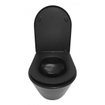 Wiesbaden Stereo wandcloset rimless met Shade slim toiletzitting softclose en quick release mat zwart SW417829