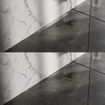 Brauer Caniveau de douche montage mur, y compris grille de carrelage (réversible) SW398035