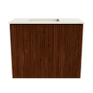 Mondiaz JOYA-DLUX 50cm toiletmeubel - kleur Ruby - Wastafel FAYE positie Links 1 kraangat kleur Meli. SW1425335