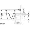 Duravit Starck 1 cuvette WC au sol combinée à chasse profonde universelle sans réservoir blanc 0295910