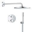 GROHE QuickFix Precision Thermostat Perfect Système de douche encastré - tête de douche Vitalio Rain Mono 310 - chrome. SW1120179