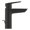Grohe Start QuickFix Robinet de lavabo - montage apparente - bec 12,1 cm - taille M - noir mat SW1126717