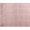 Terravito Viondo wandtegel - 13x13cm - 10mm - Vierkant - Roze Glans SW542672