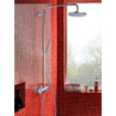 Hotbath Buddy Ensemble de douche pluie - douchette 3 jets - nickel brossé SW18685