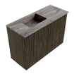 Mondiaz JOYA-DLUX Meuble de toilette 60cm - couleur Shadow - Vasque FAYE position Gauche 1 trou de robinet couleur Sombra. SW1425182