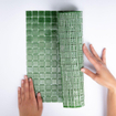 The Mosaic Factory Amsterdam carrelage mosaïque 32.2x32.2cm pour mur et sol intérieur et extérieur carré verre vert foncé SW62104