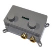 Brauer Gunmetal Carving boutons-poussoirs de thermostat encastré 2 fonctions in/removal gunmetal Brushed pvd SW925675
