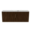Mondiaz JOYA-DLUX 100cm toiletmeubel - kleur Walnut - Wastafel FAYE positie Midden 1 kraangat kleur Opalo. SW1422549