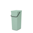 Brabantia Sort & Go Afvalemmer - 40 liter - hengsel - jade green SW1117377