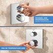 GROHE QuickFix Precision Thermostat Perfect Système de douche encastré - tête de douche Vitalio Comfort 250 - chrome. SW1120187