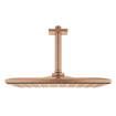 GROHE Rainshower Mono 310 Cube Pomme de tête de douche - 31x31cm - 1 jet - bras de plafond 14.2cm - warm sunset brossé SW439046