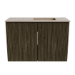 Mondiaz JOYA-DLUX 60cm meuble de toilette - couleur Shadow - Vasque FAYE position Droite 1 trou de robinet couleur Arena. SW1424789