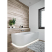 Baignoire d'angle Acrylique Riho Desire 184x84cm avec siphon avec plinthe LED Configuration d'angle Droite brillant blanc SW412216