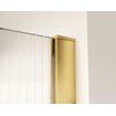 FugaFlow Eccelente Vetro inloopdouche - 180x200cm - ribbelglas - wandarm - Geborsteld Messing PVD (Goud) SW1468261